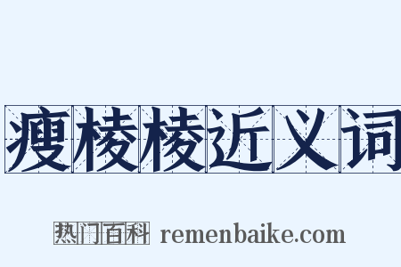 瘦棱棱近义词是什么意思的图片
